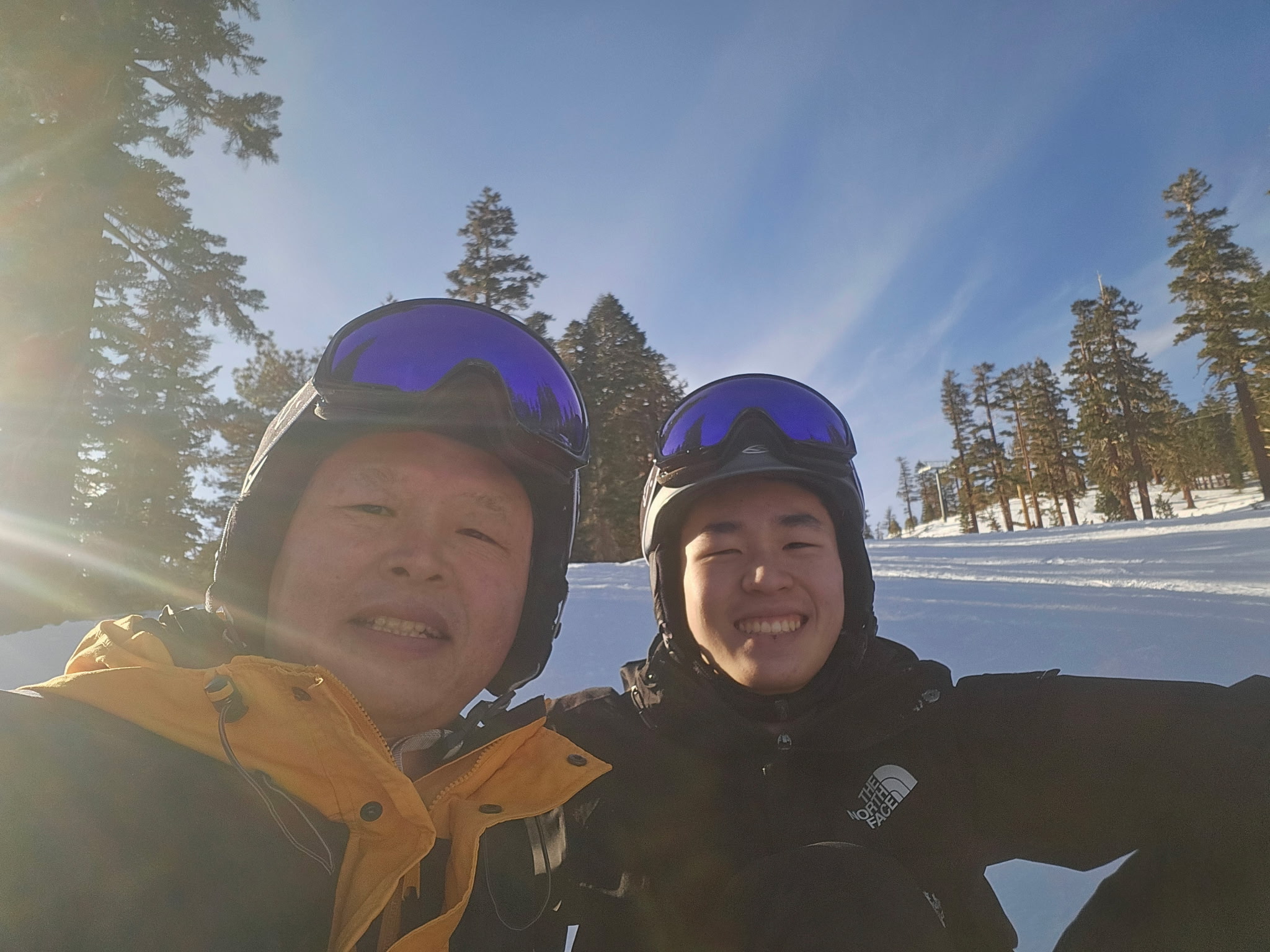 Me and dad picture snowboarding